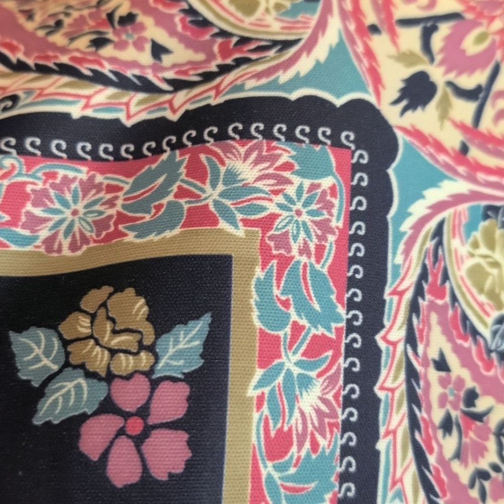 Vintage Edith Martin  Paisley ‎ Floral  Kimono Jacket Cardigan Victorian - Picture 8 of 8